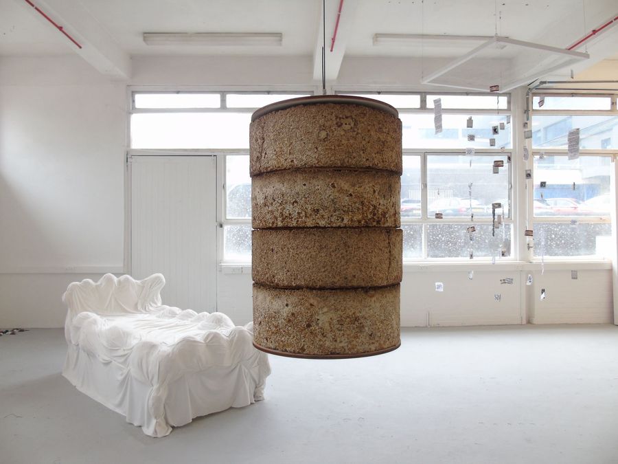 ‘The Living Material’, cultivated golden oyster mycelium